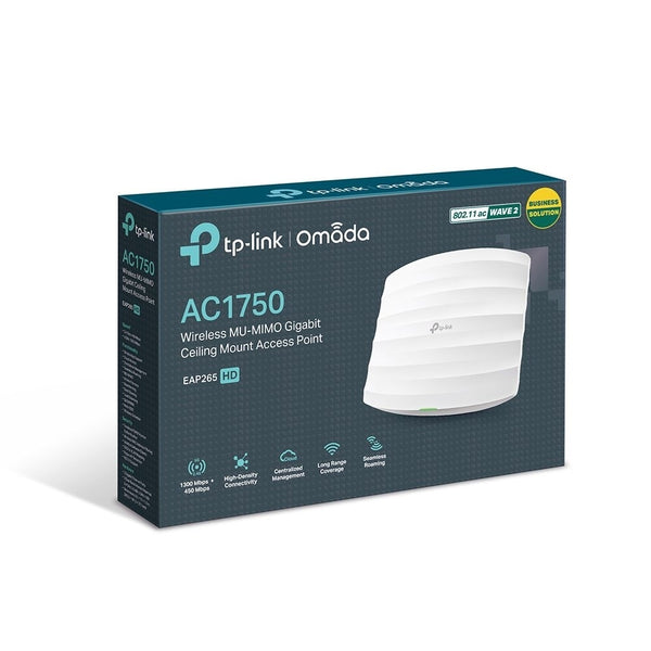 TP-Link EAP265HD AC1750 Wireless MU-MIMO Gigabit Ceiling Mount Access Point